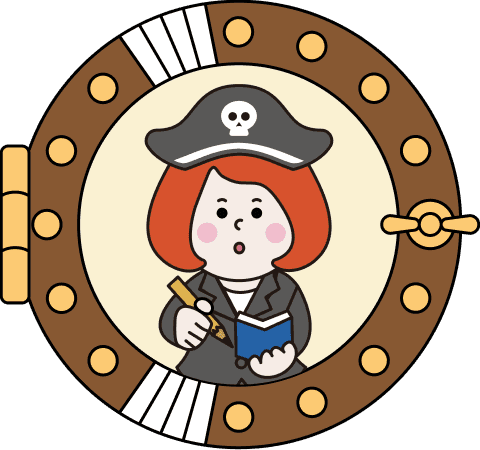 取材のイラスト